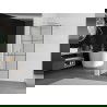 Mexen Kioto peretele de duș Walk-in 70 x 200 cm, model negru 8 mm, nichel periat - 800-070-101-97-77