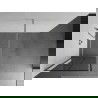 Mexen Kioto panou de duș Walk-in 90 x 200 cm, model negru 8 mm, nickel periat - 800-090-101-97-77