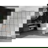 Mexen Kioto panou de duș Walk-in 140 x 200 cm, model negru 8 mm, nichel periat - 800-140-101-97-77