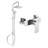 Mexen Alexa Tord set de duș exterior cu duș fix și baterie de duș, crom - 71240200-00