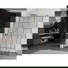 Mexen Kioto perete de duș Walk-in 130 x 200 cm, model negru 8 mm, cupru periat - 800-130-101-65-78
