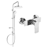 Mexen Erik set de duș expus cu duș de plafon și baterie de duș Alexa, crom - 71240205-00