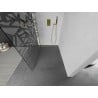 Mexen Kioto Walk-in zuhanyfal 90 x 200 cm, fehér minta 8 mm, arany kefélt - 800-090-101-55-85