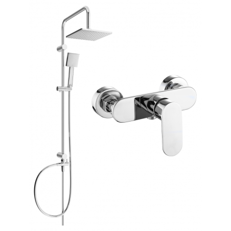 Mexen Tord set de duș montat pe perete cu pară de duș și baterie de duș Milo, crom - 71340200-00