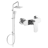 Mexen Tord set de duș montat pe perete cu pară de duș și baterie de duș Milo, crom - 71340200-00