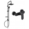 Mexen Sven set de duș de suprafață cu ploaie și baterie de duș Milo, negru - 71340262-70
