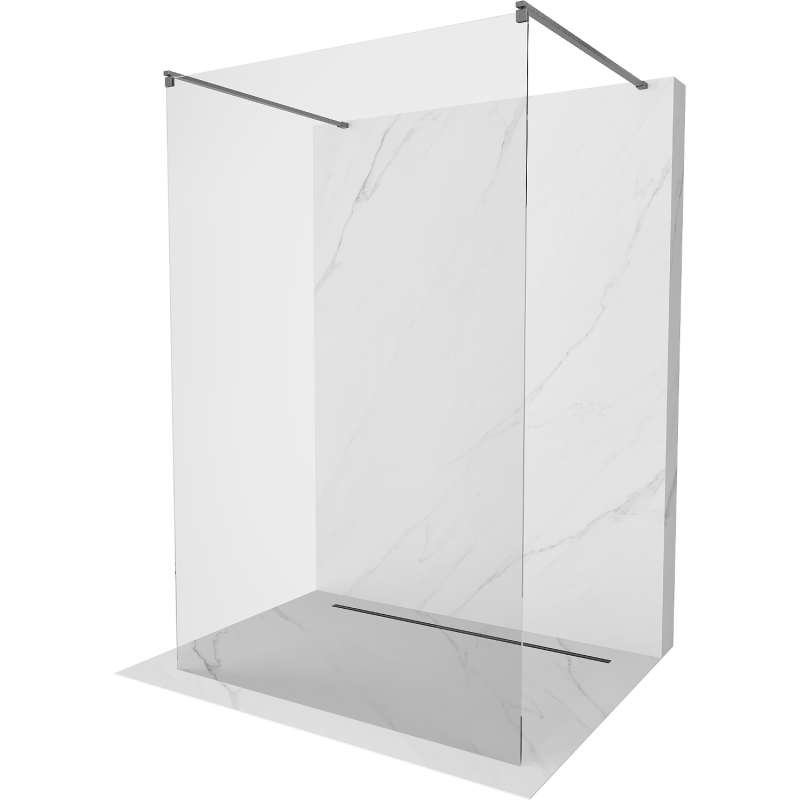 Mexen Kioto paravan de duş freestanding 155 x 200 cm, transparent 8 mm, gri mat - 800-155-002-65-00