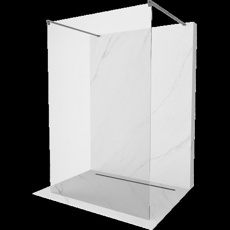 Mexen Kioto paravan de duş freestanding 155 x 200 cm, transparent 8 mm, gri mat - 800-155-002-65-00