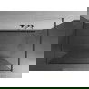 Mexen Kioto panou de duș de sine stătător 170 x 200 cm, transparent 8 mm, gri armat periat - 800-170-002-66-00