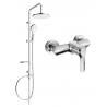 Mexen Sabre Set duș de suprafață Erik cu duș de ploaie și baterie de duș, crom - 72140205-00