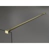 Mexen Kioto Walk-in zuhanyfal 90 x 200 cm, fehér minta 8 mm, arany kefélt - 800-090-101-55-85