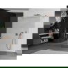Mexen Kioto perete de duş autoportant 170 x 200 cm, transparent 8 mm, cupru lustruit - 800-170-002-65-00