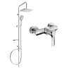 Set de duș exterior Mexen Sven cu coloană de duș și baterie de duș Sabre, crom - 72140262-00