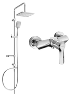 Mexen Sven set de duș cu pară de tip ploaie și baterie de duș Sabre, Crom - 72140262-00
