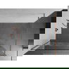 Mexen Kioto perete de duș Walk-in 100 x 200 cm, model alb 8 mm, cupru periat - 800-100-101-65-85