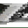 Mexen Kioto perete atmosferic independent 150 x 200 cm, transparent 8 mm, nichel periat - 800-150-002-97-00