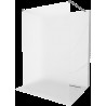 Mexen Kioto perete shower cu sticlă mată 110 x 200 cm, 8 mm, finisaj gri armă - 800-110-002-66-30