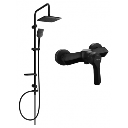 Mexen Sven set de duș montat pe perete cu duș și baterie de duș Sabre, negru - 72140262-70