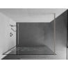 Mexen Kioto Walk-in zuhanyfal 70 x 200 cm, fehér minta 8 mm, fésült nikkel - 800-070-101-97-85