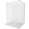 Mexen Kioto perete de duș freestanding 120 x 200 cm, mat 8 mm, cupru periat - 800-120-002-65-30