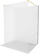 Mexen Kioto perete duş liber 100 x 200 cm, sablat 8 mm, aur periat - 800-100-002-55-30