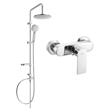 Mexen Royo Carl set de duș montat pe perete cu duș de ploaie și baterie de duș, crom - 72240240-00