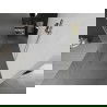Mexen Kioto perete de duș de sine stătătoare 140 x 200 cm, mat 8 mm, aur periat - 800-140-002-55-30
