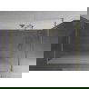 Mexen Kioto perete de duș de sine stătătoare 140 x 200 cm, mat 8 mm, aur periat - 800-140-002-55-30