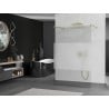 Mexen Kioto paravan de duș liber 100 x 200 cm, transparent/mat 8 mm, aur periat - 800-100-002-55-35