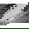Mexen Kioto szabadon álló zuhanyfal 120 x 200 cm, átlátszó/adrás 8 mm, aranycsiszolt - 800-120-002-55-35