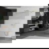 Mexen Kioto paravan de duș autonom 130 x 200 cm, transparent/mat 8 mm, aur periat - 800-130-002-55-35