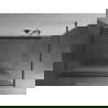 Mexen Kioto perete duș liber 100 x 200 cm, transparent/mat 8 mm, gri armă împunsă - 800-100-002-66-35