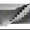 Mexen Kioto perete duș Walk-in 70 x 200 cm, model alb 8 mm, finisaj auriu periat - 800-070-101-55-97