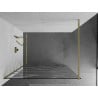 Mexen Kioto Walk-in zuhanyfal 120 x 200 cm, fehér minta 8 mm, aranycsiszolt - 800-120-101-55-97