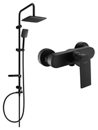 Mexen Royo Sven set de duș suprapus cu pară de duș și baterie de duș, negru - 72240262-70