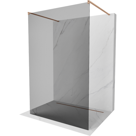 Mexen Kioto perete de duș independent 100 x 200 cm, grafic 8 mm, cupru periat - 800-100-002-65-40