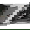 Mexen Kioto perete dus cu suport liber 120 x 200 cm, grafit 8 mm, cupru periat - 800-120-002-65-40