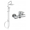 Mexen Tord set de duș montat la suprafață cu pară de duș și baterie de duș Kama, crom - 72540200-00