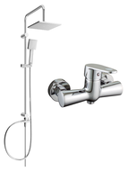 Mexen Tord set de duș cu pară de tip ploaie și baterie de duș Kama, Crom - 72540200-00