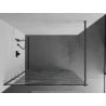 Mexen Kioto Walk-in zuhanyfal 120 x 200 cm, fehér minta 8 mm, gun gray fémes - 800-120-101-66-97