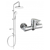 Mexen Erik set de duș cu pară de tip ploaie și baterie de duș Kama, Crom - 72540205-00