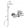 Mexen Sven set de duș montat pe suprafață cu duș tip ploaie și baterie de duș Kama, crom - 72540262-00