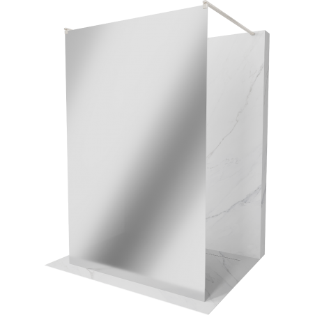 Mexen Kioto paravan de duș independent 140 x 200 cm, oglindă 8 mm, nichel periat - 800-140-002-97-50