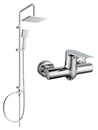 Mexen Pecos Tord set de duș montat pe suprafață cu duș în tavan și baterie de duș, crom - 72740200-00