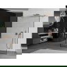 Mexen Kioto peretea duș liber 120 x 200 cm, model negru 8 mm, cupru periat - 800-120-002-65-70