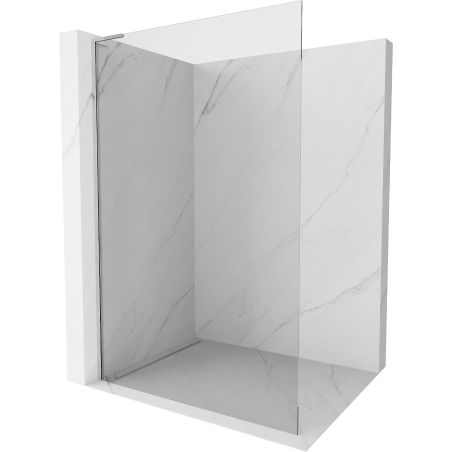 Mexen Kioto L perete duș Walk-in 75 x 200 cm, transparent, crom - 800-075-103-01-00