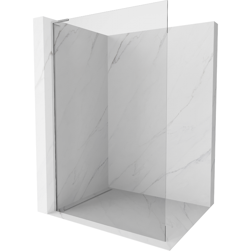 Mexen Kioto L perete duș Walk-in 85 x 200 cm, transparent, crom - 800-085-103-01-00