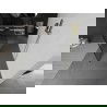Mexen Kioto szabadon álló zuhanyfal 110 x 200 cm, fekete minta 8 mm, arany kefélt - 800-110-002-55-77