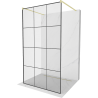 Mexen Kioto paravan de duş liber 120 x 200 cm, model negru 8 mm, finisaj aurit - 800-120-002-55-77