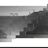 Mexen Kioto cabina de duș autonomă 150 x 200 cm, model negru 8 mm, nichel periat - 800-150-002-97-77